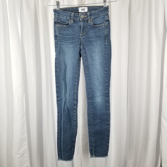 PAIGE Jeans Verdugo Crop Raw Hem - Size 24 - Inseam 27"L - Picture 2 of 8